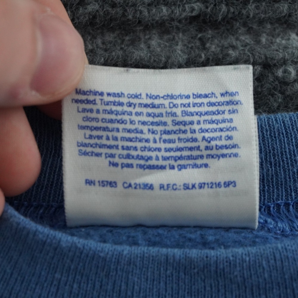 Hanes YMCA Sweatshirt Adult M Blue Spirit Mind Body Crewneck Pullover - Picture 6 of 9